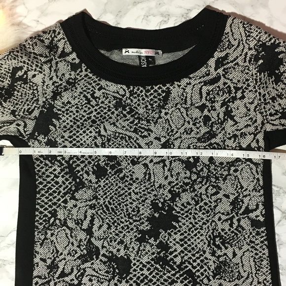 Yoana Baraschi cobra print black white knit top - Picture 7 of 8